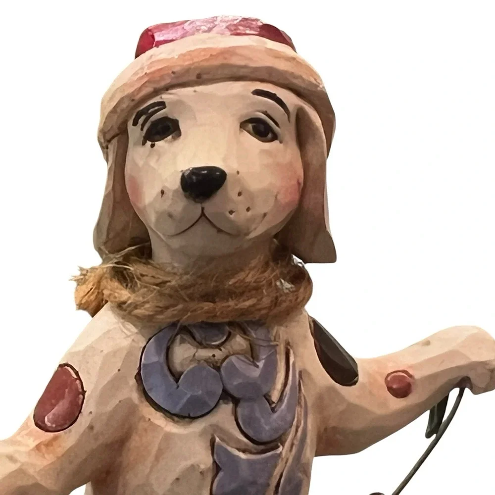 Jim Shore White Dog Christmas Ornament Handmade Heartwood Creek Collection